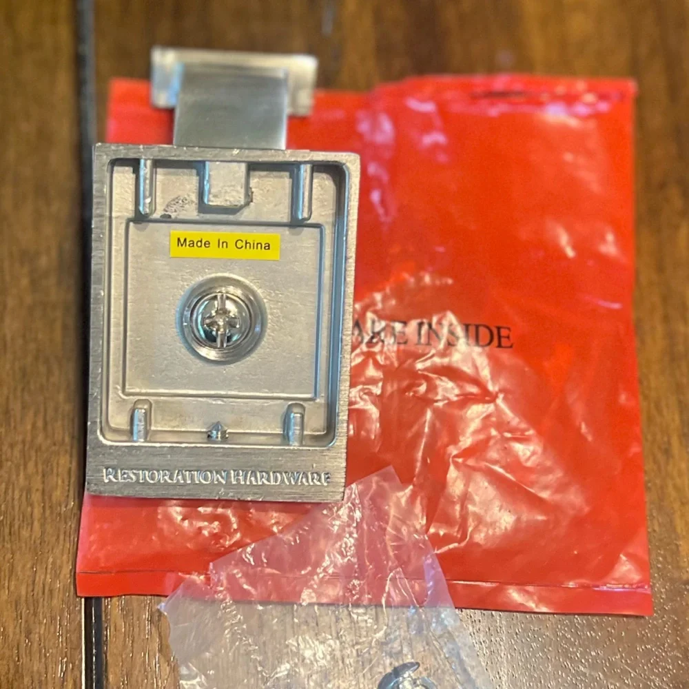 NEW🩶RESTORATION HARDWARE STRANDE Hook in Satin NICKEL $45